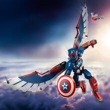 Конструктор LEGO Marvel Фігурка Нового Капітана Америка для збирання 359 деталей (76296)