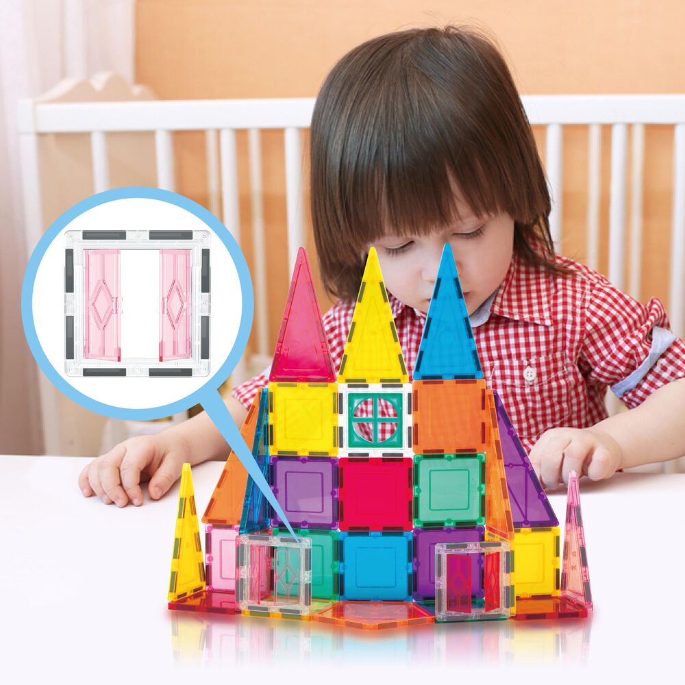 Конструктор магнитный PICASSO TILES MAGNETIC BUILDING BLOCKS 36 деталей (PT36B) Крепление магнит