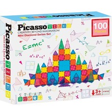 Конструктор магнітний PICASSO TILES Mini Diamond 100 деталей (PTM100)