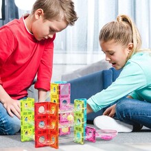 Конструктор магнитный PICASSO TILES Mini Diamond Marble Run 60 деталей (PTMG60)