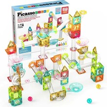 Конструктор магнитный PICASSO TILES Mini Diamond Marble Run 60 деталей (PTMG60)