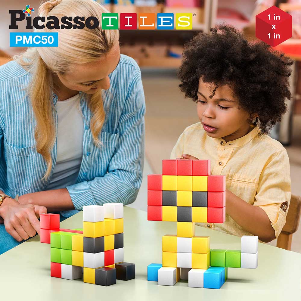 Замовити Конструктор магнітний PICASSO TILES Pixel Magnetic 50 деталей (PMC50)