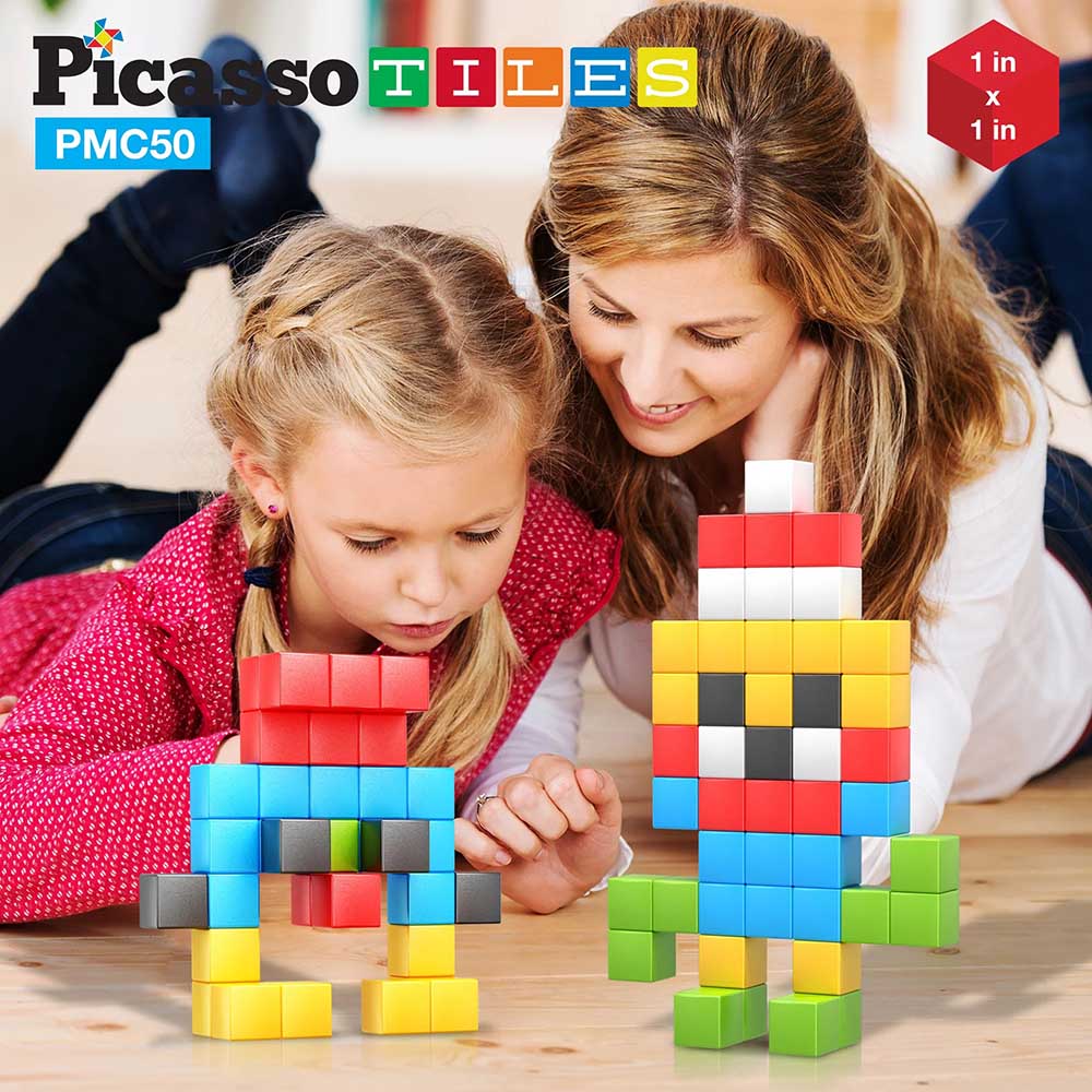 Фото Конструктор магнітний PICASSO TILES Pixel Magnetic 50 деталей (PMC50)