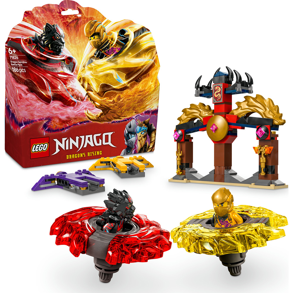 Покупка Конструктор LEGO Ninjago Бойовий набір дракона Спін-джитсу 186 деталей (71826)