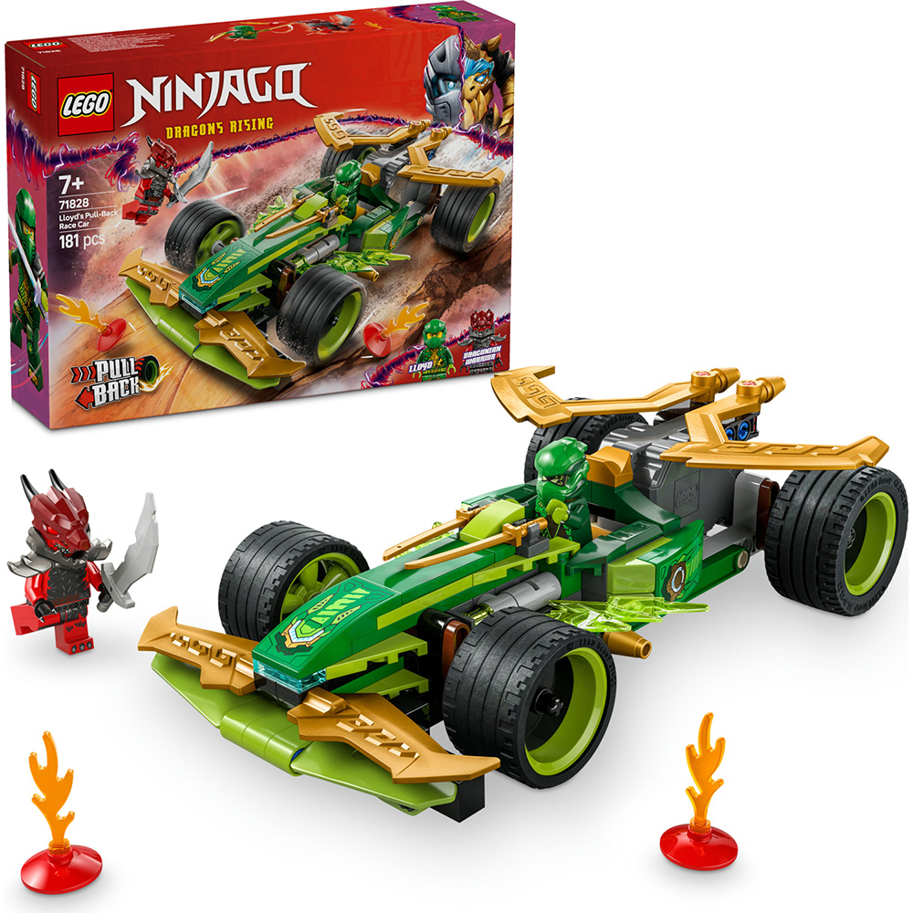 Покупка Конструктор LEGO Ninjago Автомобіль для гонок Ллойда з інерційним двигуном 181 деталь (71828)