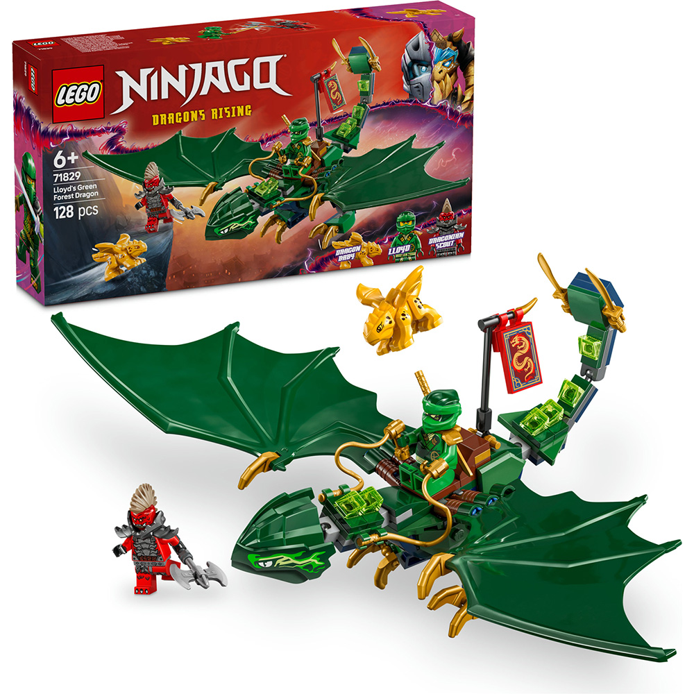 Покупка Конструктор LEGO Ninjago Зелений лісовий дракон Ллойда 128 деталей (71829)