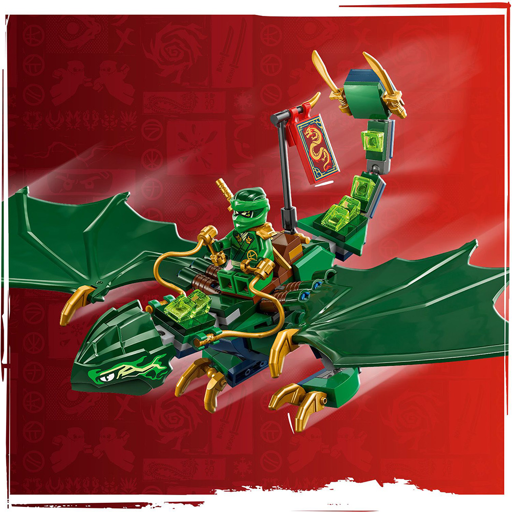 Фото Конструктор LEGO Ninjago Зелений лісовий дракон Ллойда 128 деталей (71829)