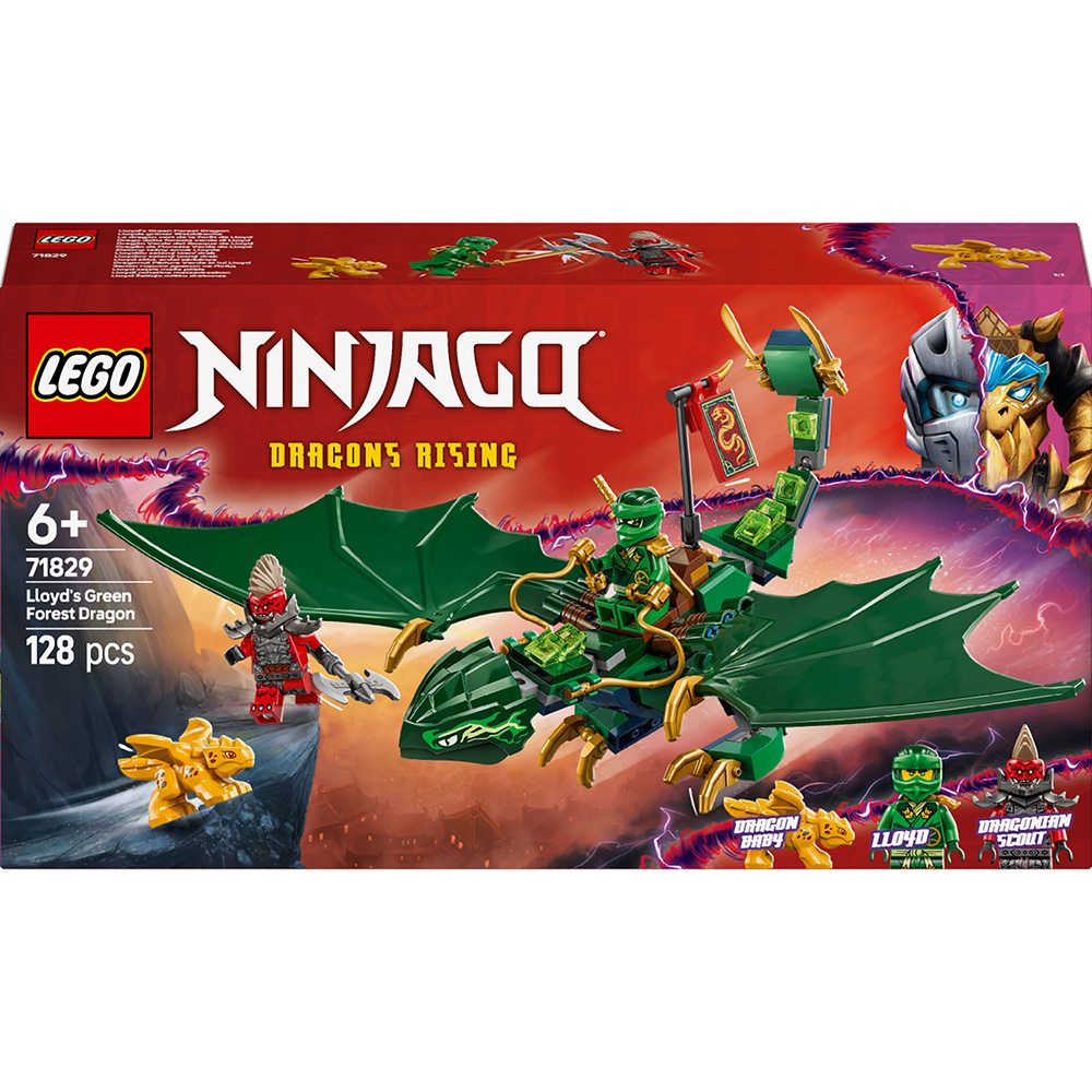 Конструктор LEGO Ninjago Зелений лісовий дракон Ллойда 128 деталей (71829)