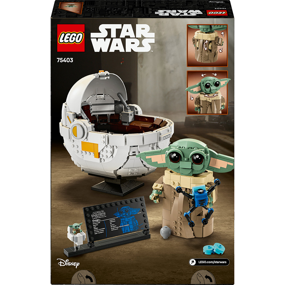 Изображение Конструктор LEGO Star Wars Грогу в воздушной колыбели 1048 деталей (75403)