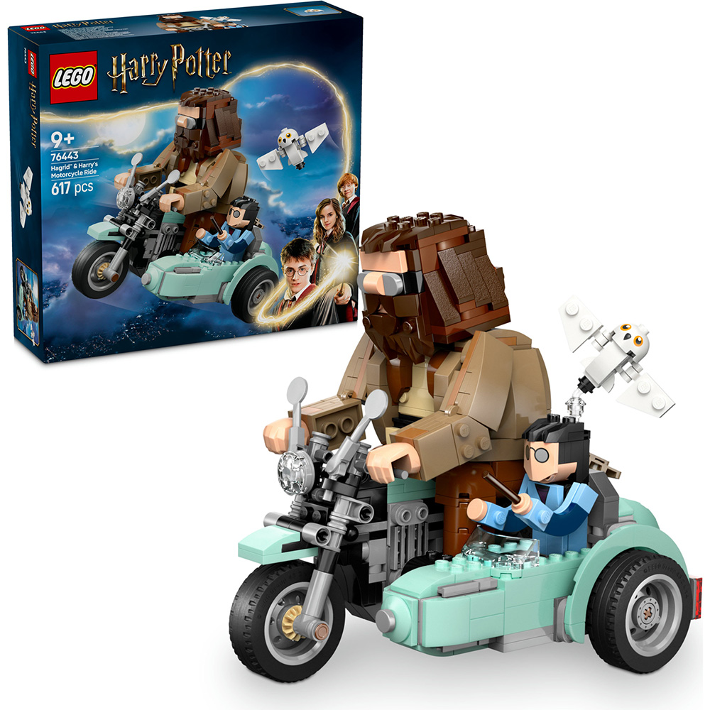 Покупка Конструктор LEGO Harry Potter Поїздка Хагріда та Гаррі на мотоциклі 617 деталей (76443)