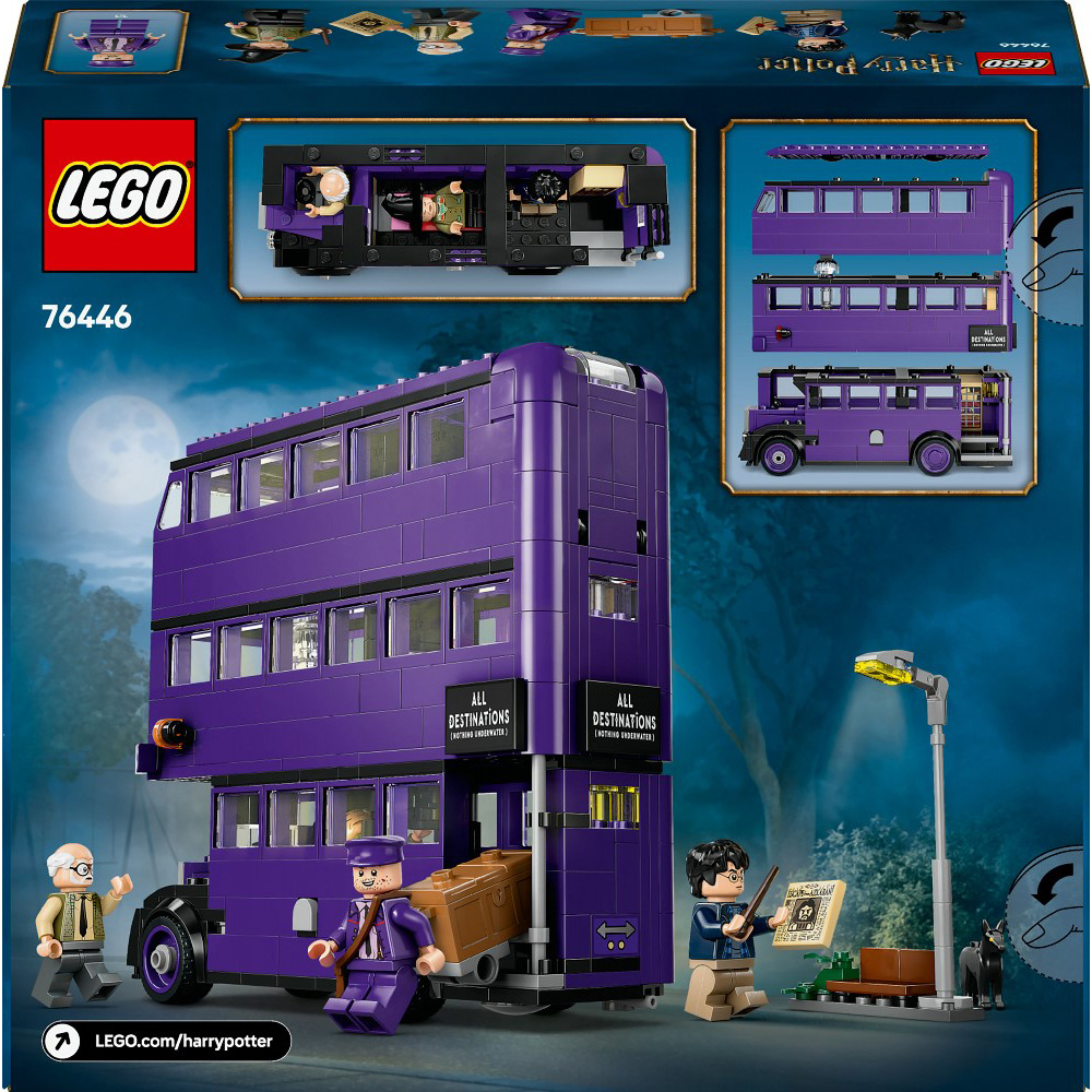 Зображення Конструктор LEGO Harry Potter Пригоди на Лицарському автобусі 499 деталей (76446)