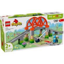 Конструктор LEGO DUPLO Додатковий набір: Міст та залізничні колії 42 деталі (10426)