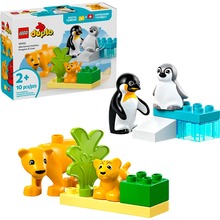 Конструктор LEGO DUPLO Семейства диких животных: Пингвины и Львы 10 деталей (10442)