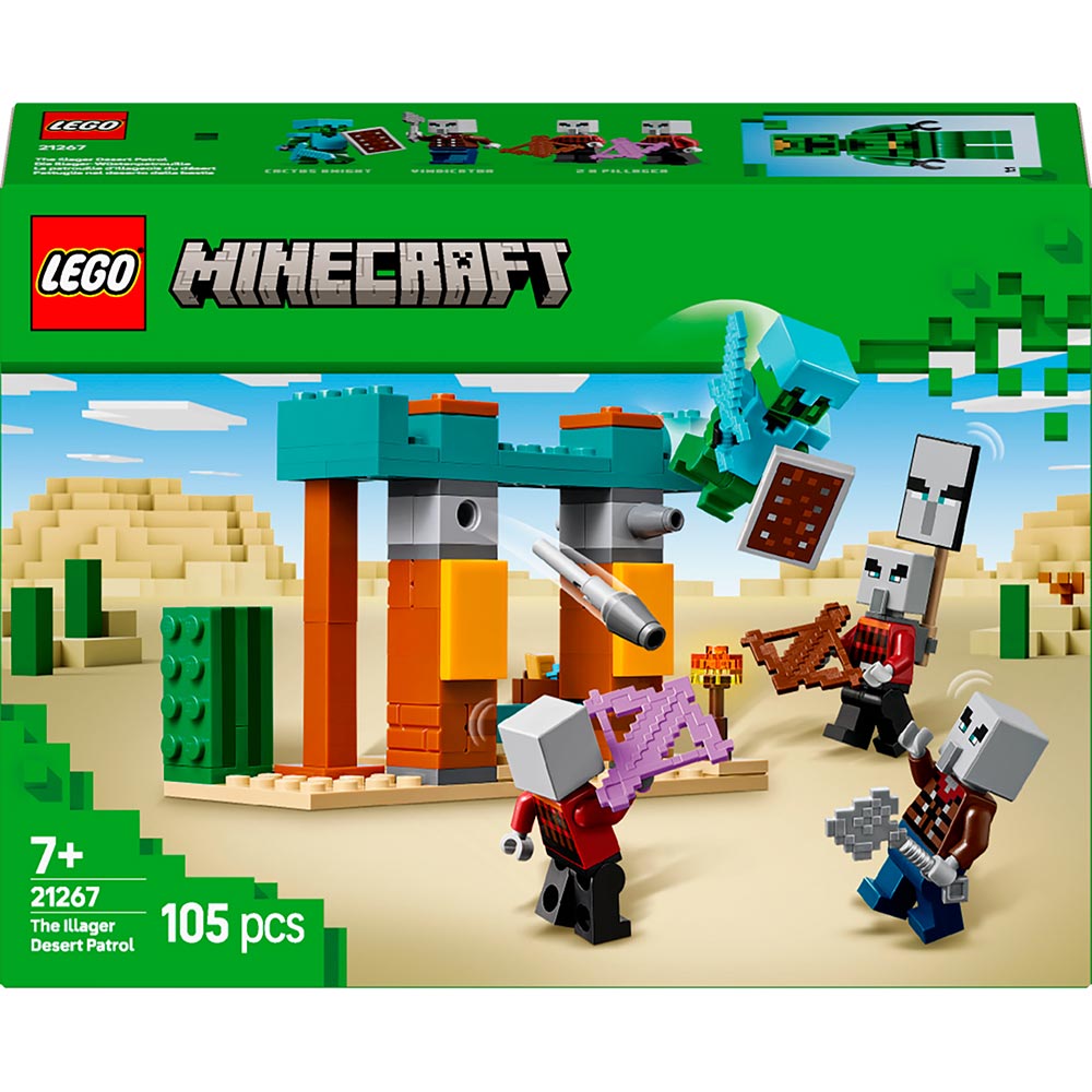 Конструктор LEGO Minecraft Пустынный патруль разбойника (21267)