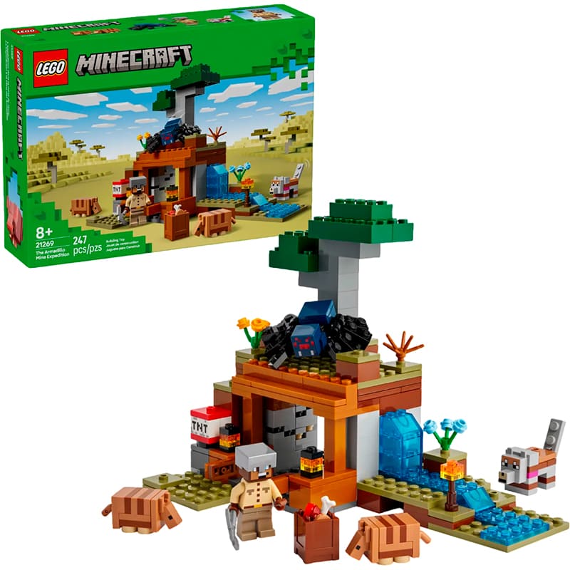 Конструктор LEGO Minecraft Шахтна експедиція Броненосець 247 деталей (21269) Тип класичний