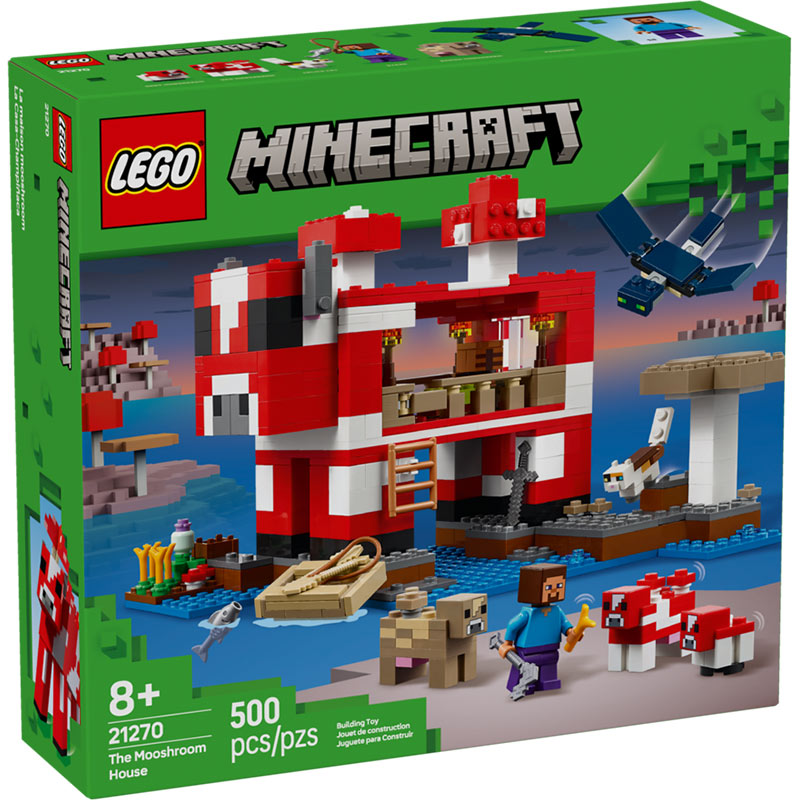 Конструктор LEGO Minecraft Грибной дом 500 деталей (21270)