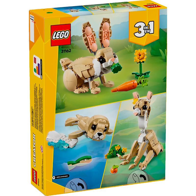 Замовити Конструктор LEGO Creator 3 в 1 Чарівний кролик 326 деталей (31162)