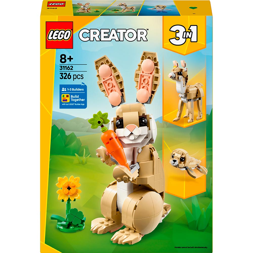 Конструктор LEGO Creator 3 в 1 Чарівний кролик 326 деталей (31162)