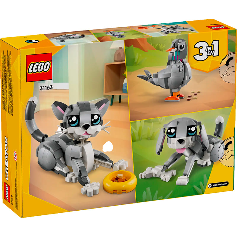 Внешний вид Конструктор LEGO Creator 3 в 1 Игривый кот 407 деталей (31163)