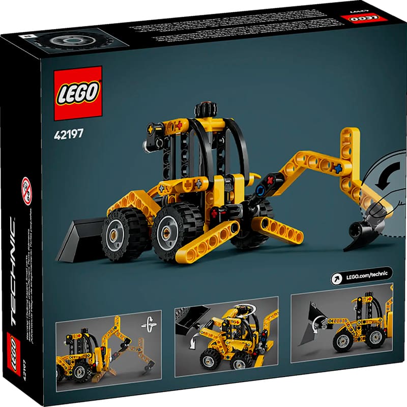 В Україні Конструктор LEGO Technic Екскаватор-навантажувач 104 деталі (42197)