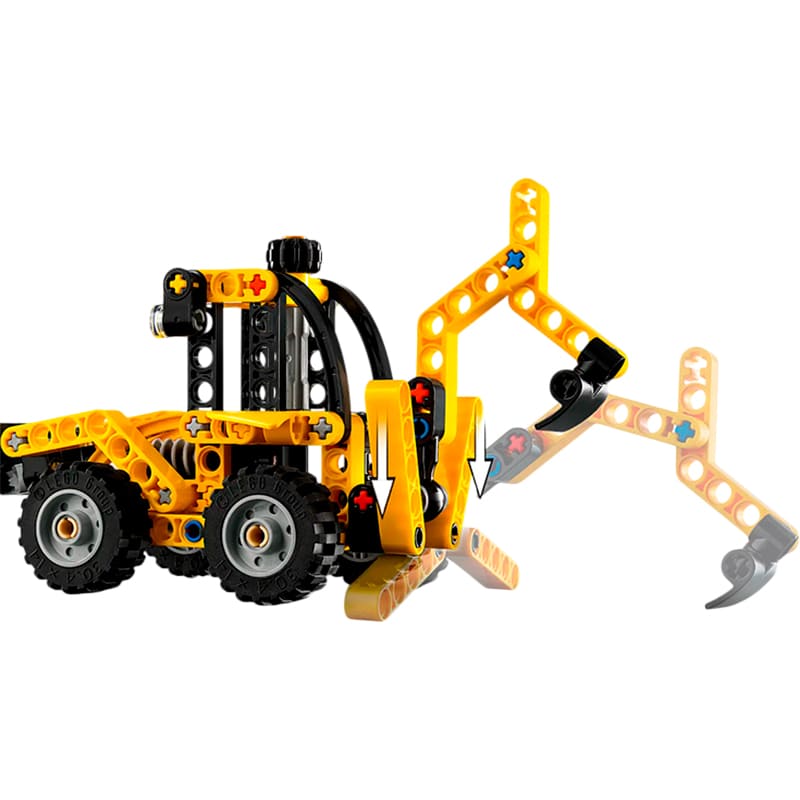 Конструктор LEGO Technic Екскаватор-навантажувач 104 деталі (42197) Тематика транспорт