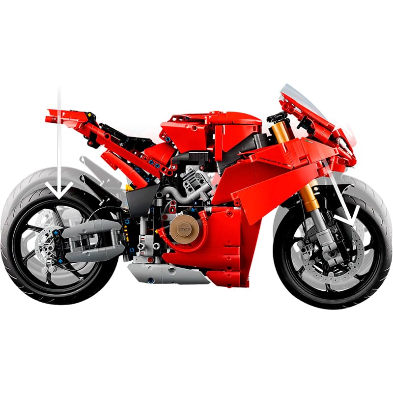 Конструктор LEGO Technic Мотоцикл Ducati Panigale V4 S 1603 детали (42202) Тип классический