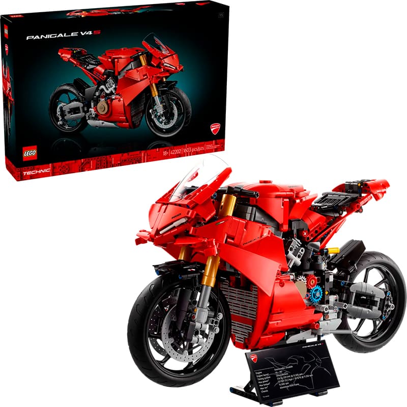 Покупка Конструктор LEGO Technic Мотоцикл Ducati Panigale V4 S 1603 детали (42202)