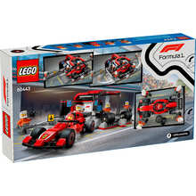 Конструктор LEGO City F1 Піт стоп та механіки з болідом Ferrari 322 деталі (60443)