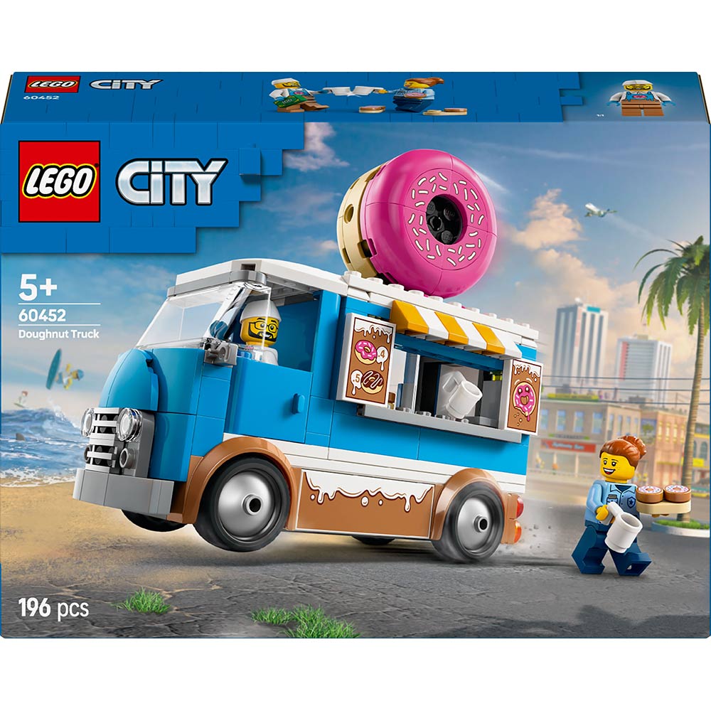 Конструктор LEGO City Грузовик с пончиками 196 деталей (60452)