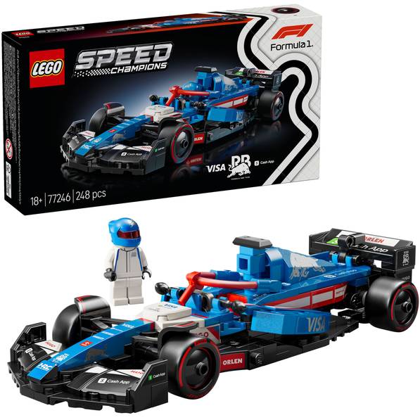 Внешний вид Конструктор LEGO Speed Champions  Автомобиль для гонок F1 Visa Cash RB VCARB 01 248 деталей (77246)