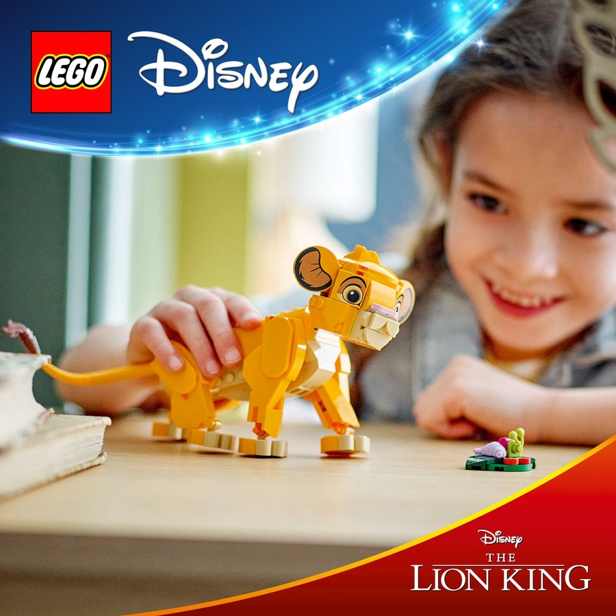 Конструктор LEGO Disney Classic Левеня Симба 222 деталі (43243) Кріплення блок