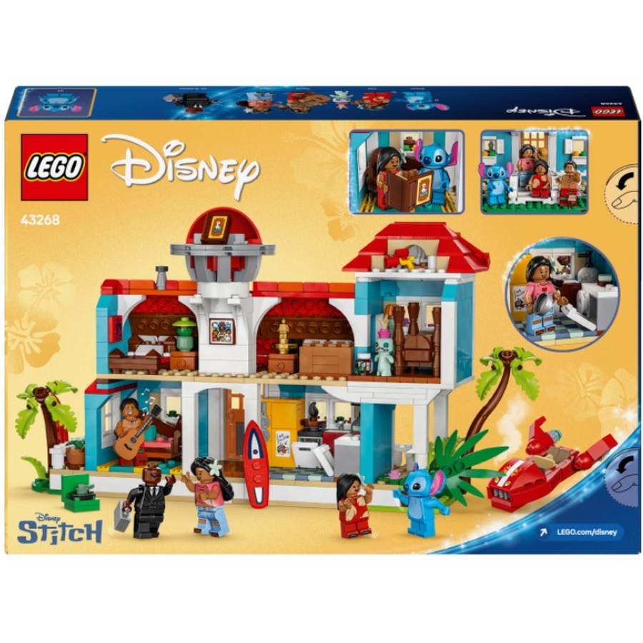 Конструктор LEGO Disney Classic Пляжний будинок Ліло та Стіч 834 деталі (43268) Тип класичний