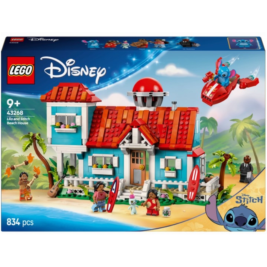 Конструктор LEGO Disney Classic Пляжный дом Лило и Стич 834 детали (43268)