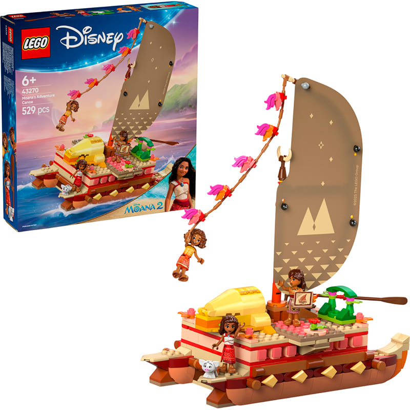 Конструктор LEGO Disney Princess Приключенческое каноэ Ваяны 529 деталей (43270) Тип классический