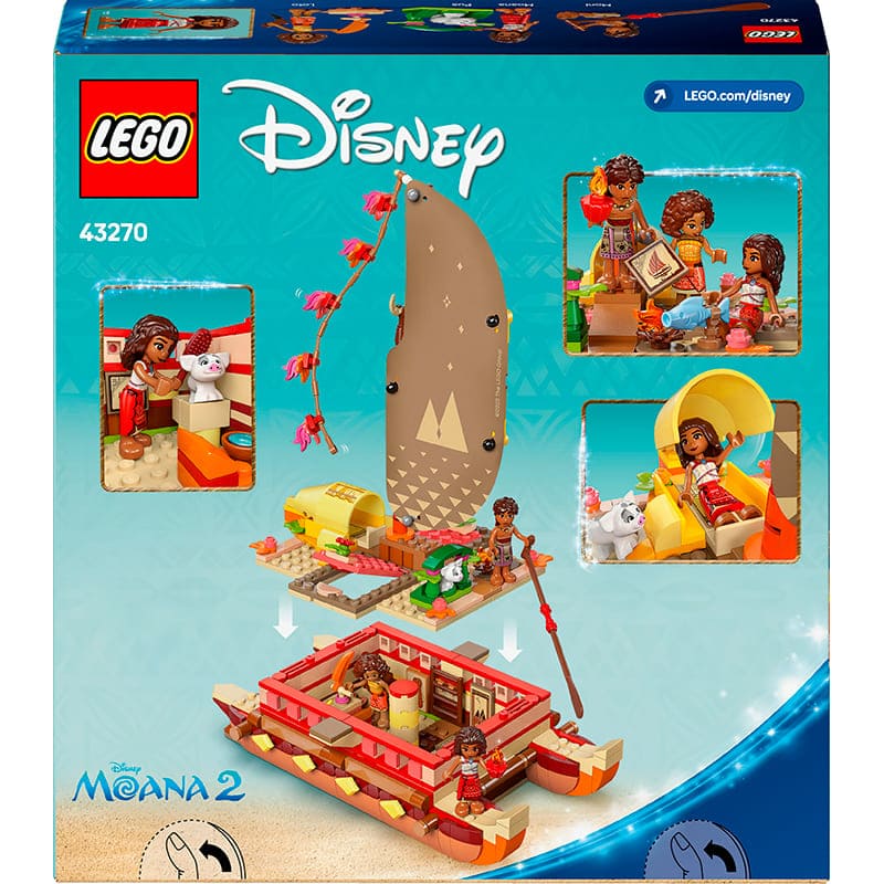 Конструктор LEGO Disney Princess Приключенческое каноэ Ваяны 529 деталей (43270) Тематика водный транспорт