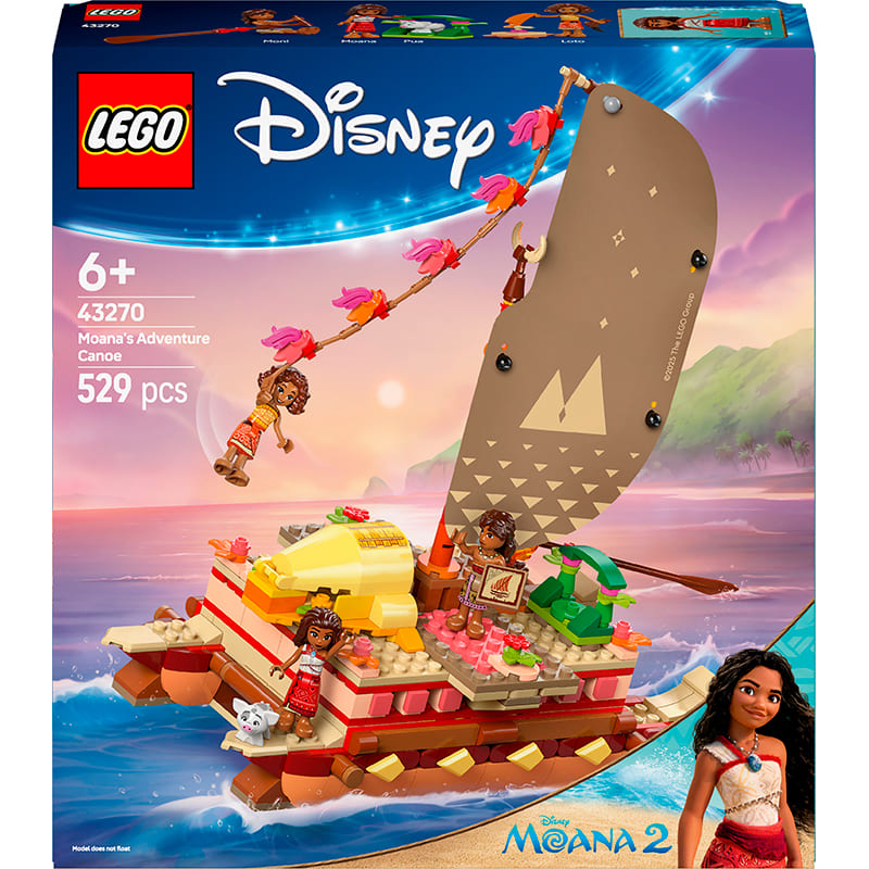 Внешний вид Конструктор LEGO Disney Princess Приключенческое каноэ Ваяны 529 деталей (43270)