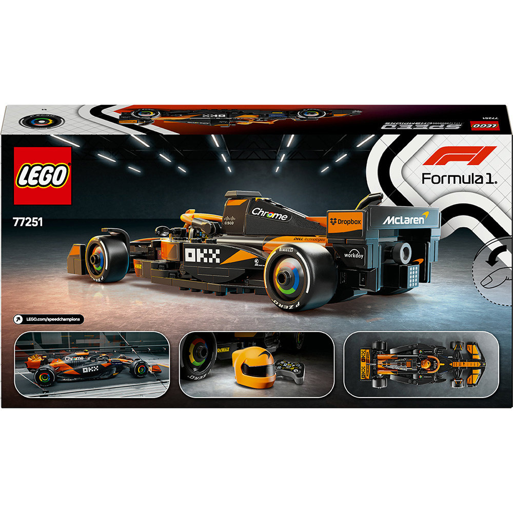 Фото Конструктор LEGO Speed Champions Автомобиль для гонок McLaren F1 Team MCL38 269 деталей (77251)