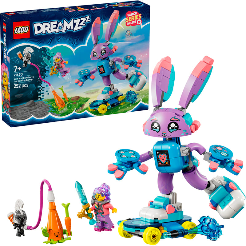 Внешний вид Конструктор LEGO DREAMZzzzz Иззи и Бунчуро, игровой кролик 252 детали (71490)