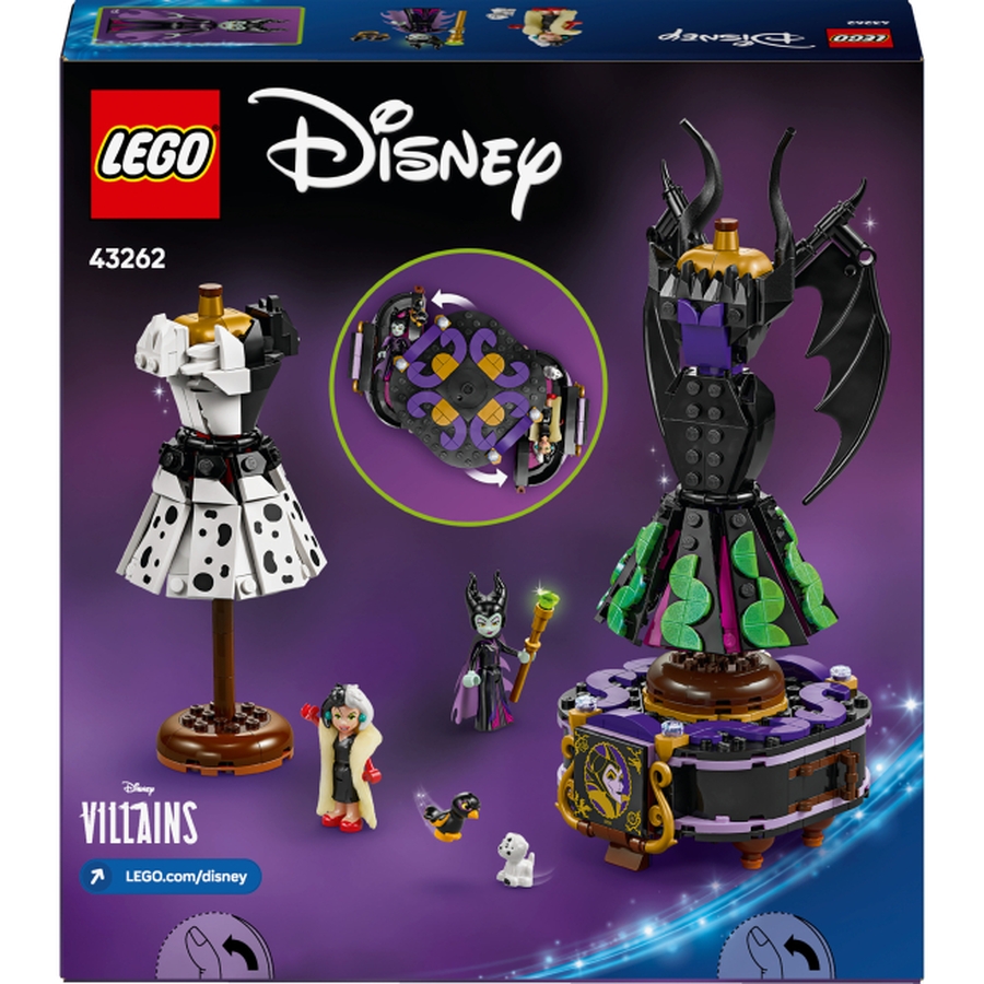 Конструктор LEGO Disney Платья Малефисенты и ​Круэллы де Виль 524 детали (43262)