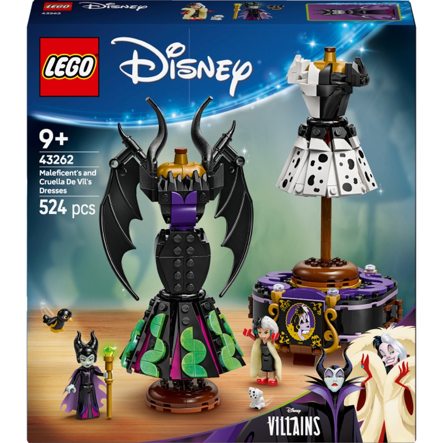 Конструктор LEGO Disney Платья Малефисенты и ​Круэллы де Виль 524 детали (43262) Крепление блок