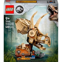 Конструктор LEGO Jurassic World Окаменелости динозавров: череп трицератопса 468 деталей (76969)