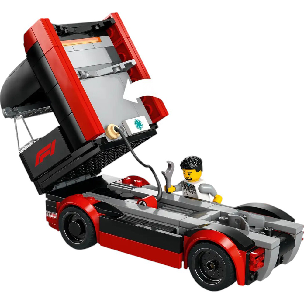 Конструктор LEGO City F1 Truck з RB20 та AMR24 F1 Cars (60445) Кріплення блок