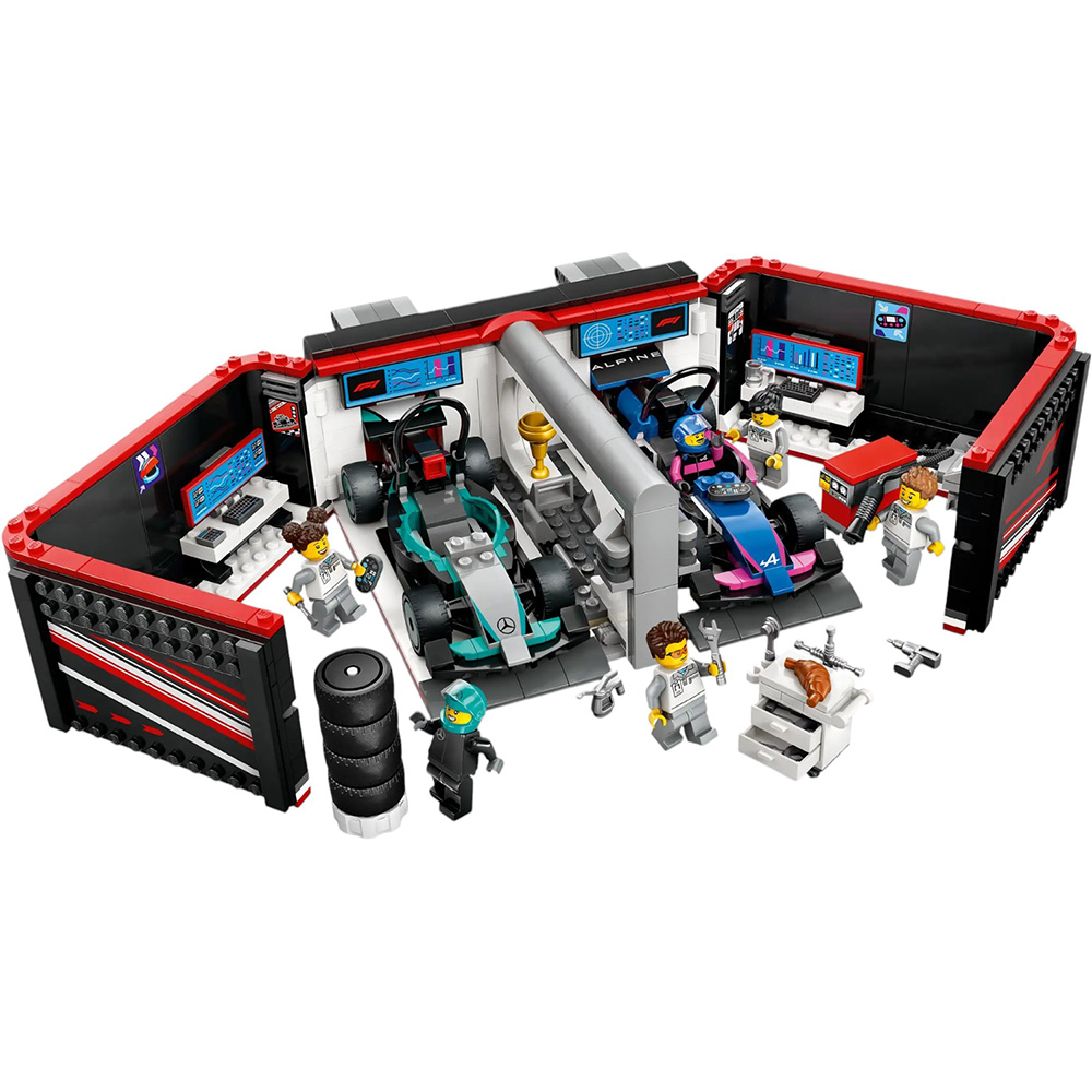 Конструктор LEGO City F1 Garage and Mercedes-AMG and Alpine Cars (60444) Тематика транспорт