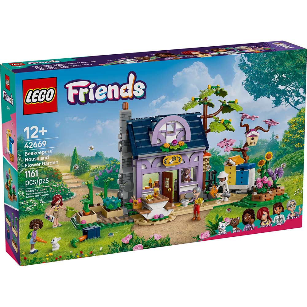 Конструктор LEGO Friends Будиночок та квітник бджолярів (42669)