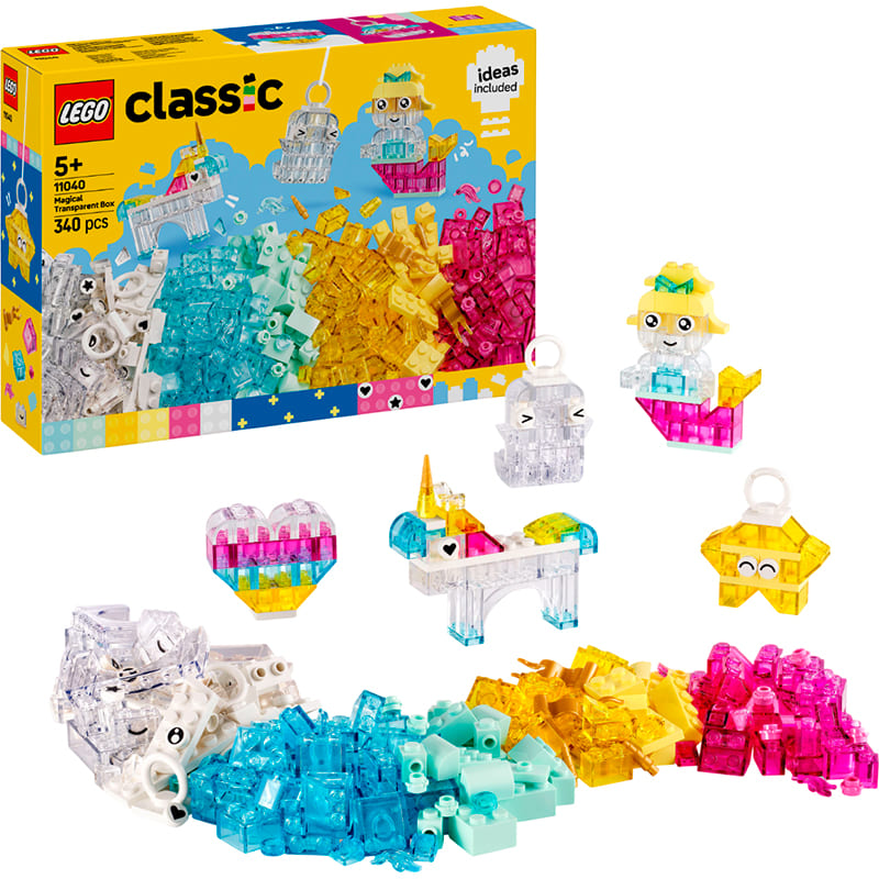 Внешний вид Конструктор LEGO Classic Волшебная прозрачная коробка 340 деталей (11040)