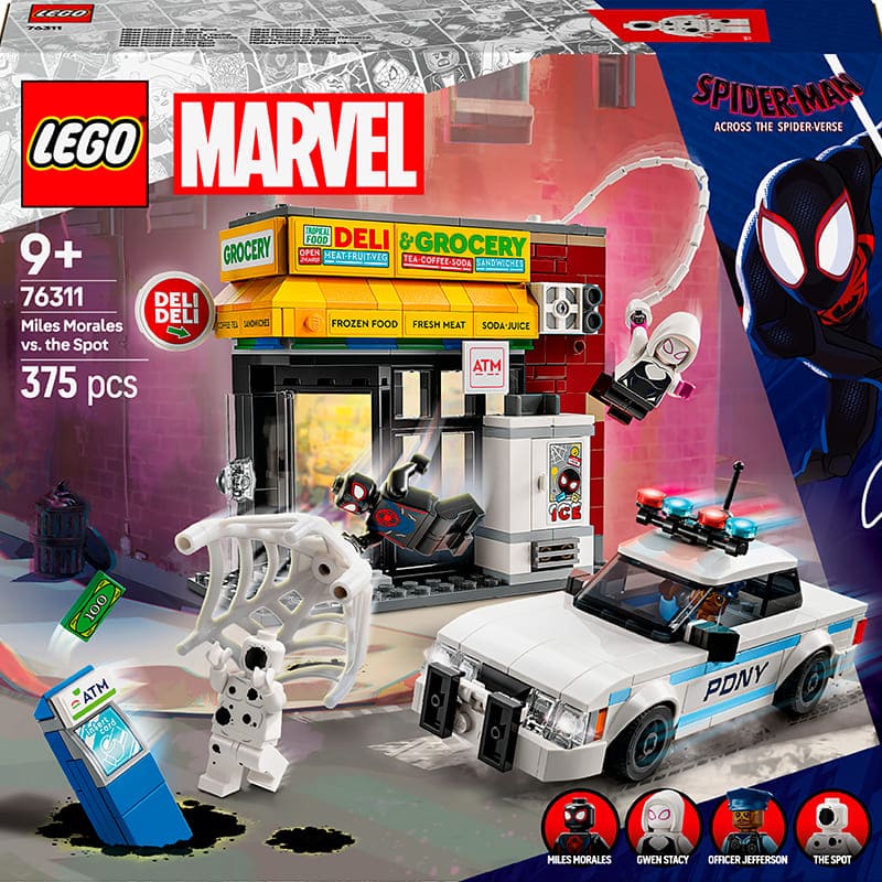 Конструктор LEGO Marvel Всесвіт-павук: Майлз Моралес проти Плями 375 деталей (76311) Тип класичний