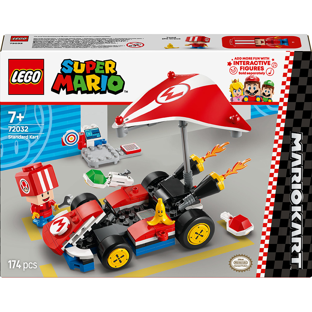 Конструктор LEGO Super Mario Mario Kart - Standard Kart 174 деталі (72032)