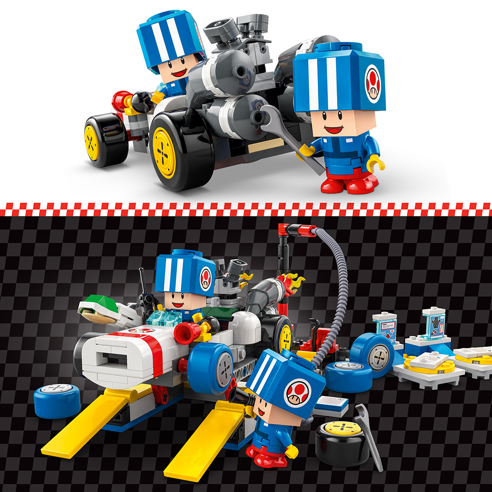 Зовнішній вигляд Конструктор LEGO Super Mario Mario Kart - Toad's Garage 390 деталей (72035)