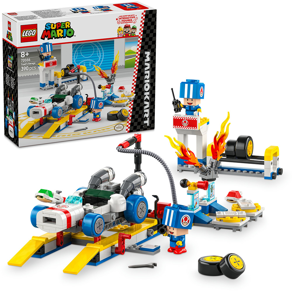 Фото Конструктор LEGO Super Mario Mario Kart - Toad's Garage 390 деталей (72035)