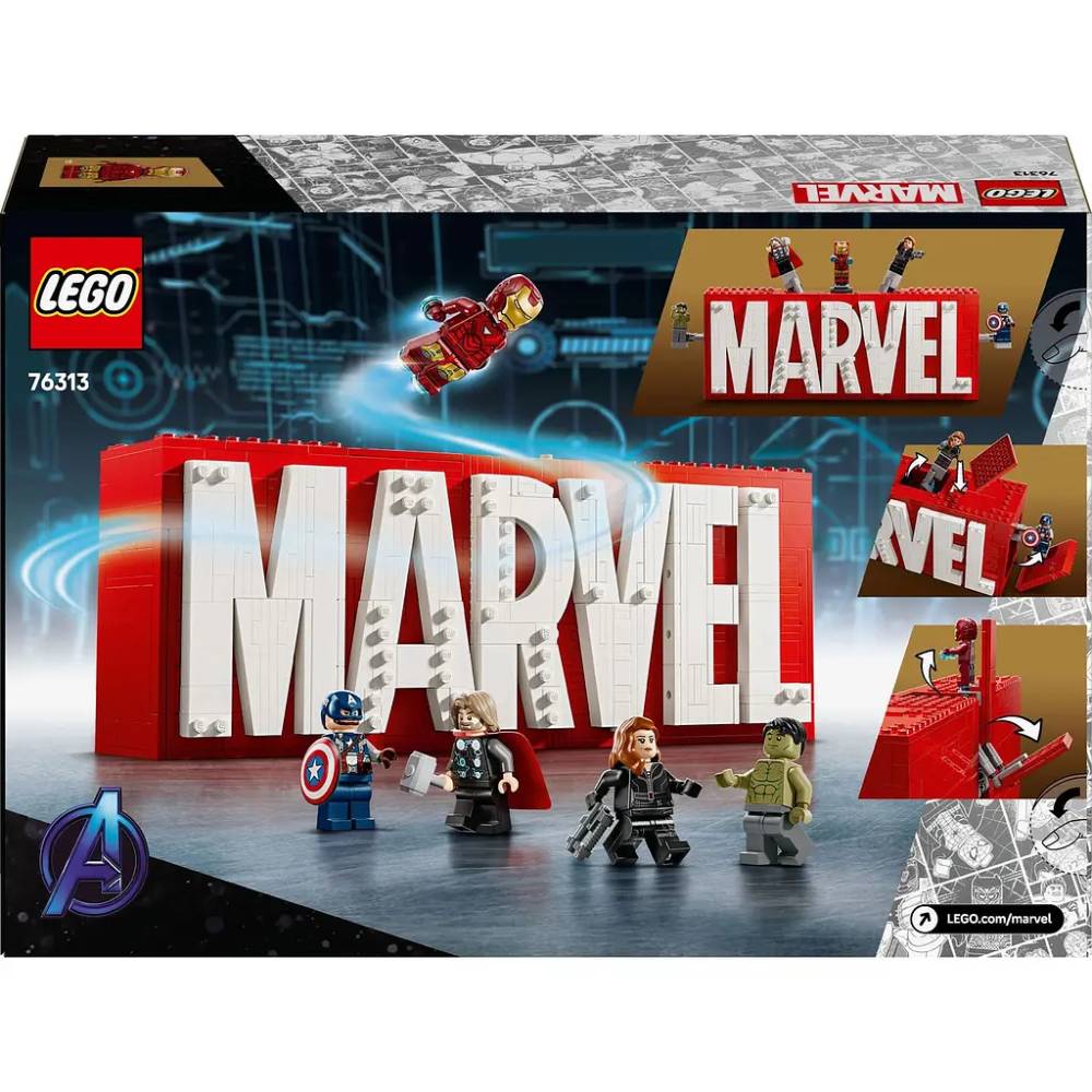 Конструктор LEGO Super Heroes Логотип та мініфігурки MARVEL 931 ел (76313)